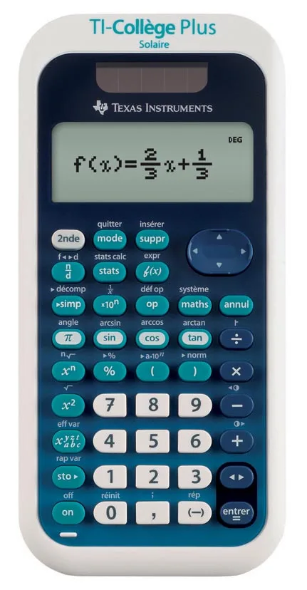 Texas Wetenschappelijke rekenmachine TI-College Plus van Texas Instruments – productfoto
