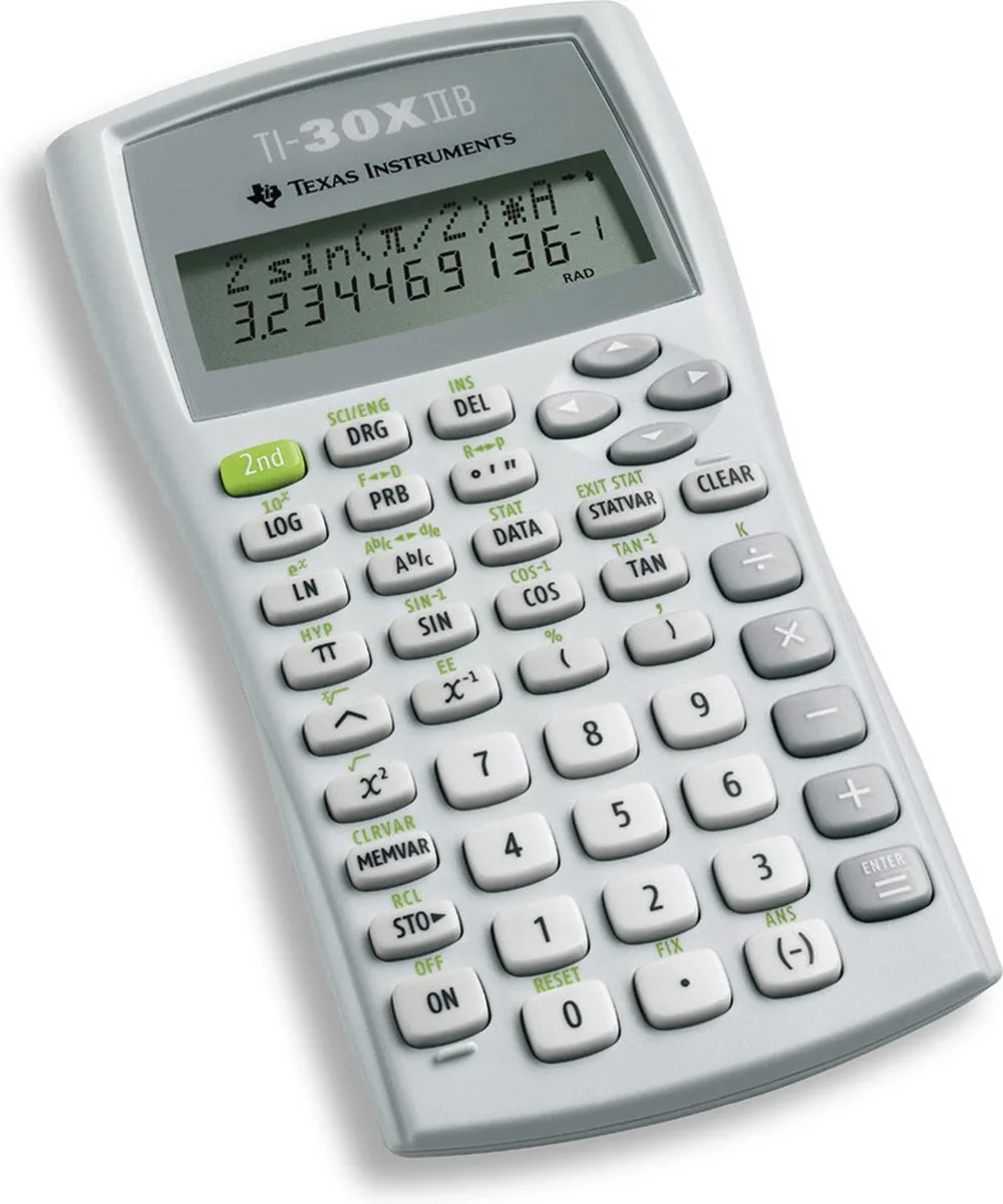 TI-30XIIB calculator by Texas Instruments in Grey – product photo