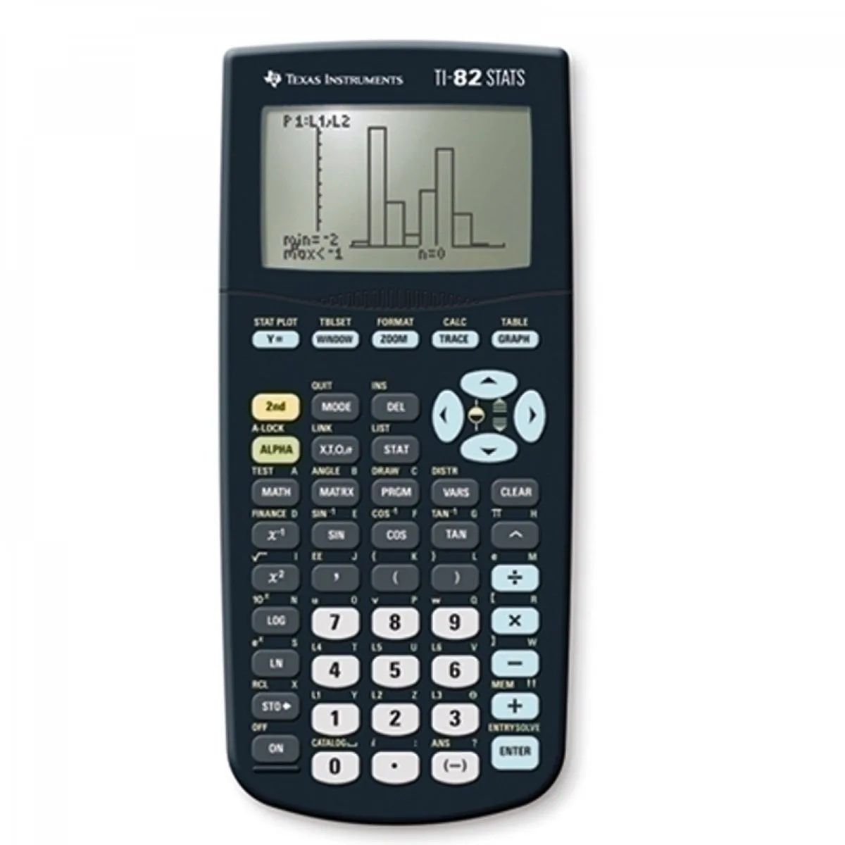 TI-82 Stats Grafische Rekenmachine - Batterij Inbegepen - Zwart de Texas Instruments en Multicolore – photo produit