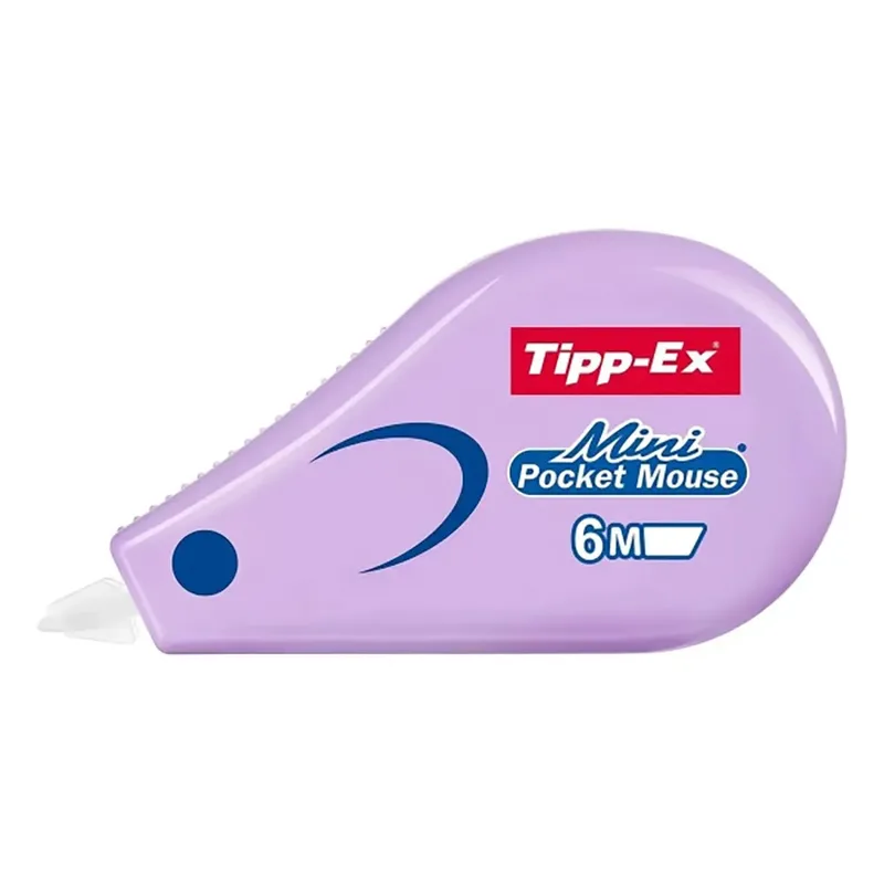 Correctietape Tipp-Ex mini pocket mouse 5mmx6m pastel assorti van Tipp-Ex – productfoto 2 van 3