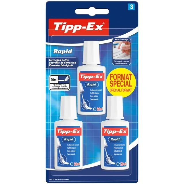 Correctievloeistof tipp-ex rapid 20ml | 10 stuks van Tipp-Ex – productfoto