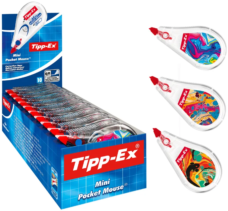 Korrekturroller Mini Pocket Mouse Dekor,10er Display by Tipp-Ex – product photo