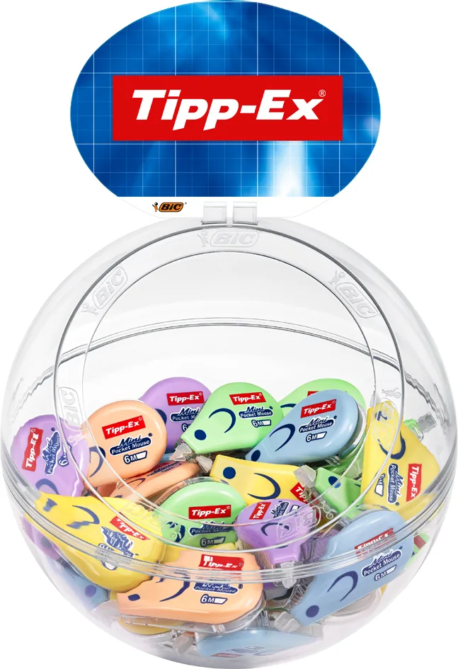 Korrekturroller , Mini Pocket Mouse Pastel, , Display von Tipp-Ex – Produktfoto