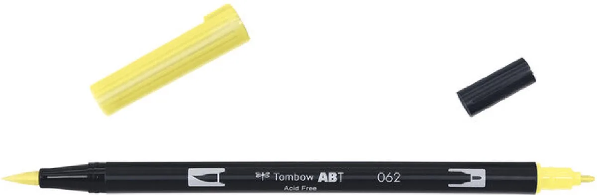 ABT Dual Brush Pen 062 von Tombow in Pale Yellow – Produktfoto