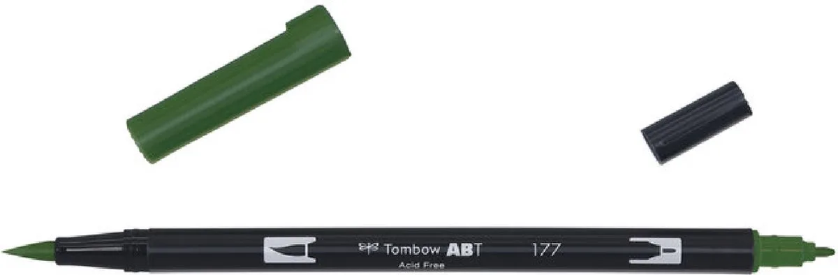 ABT Dual Brush Pen 177 - Incl. Goodie van Tombow in Dark Jade – productfoto