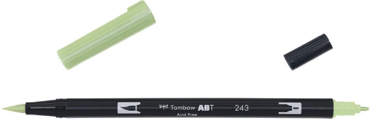 ABT Dual Brush Pen 243 fra Tombow i Mint – produktbillede