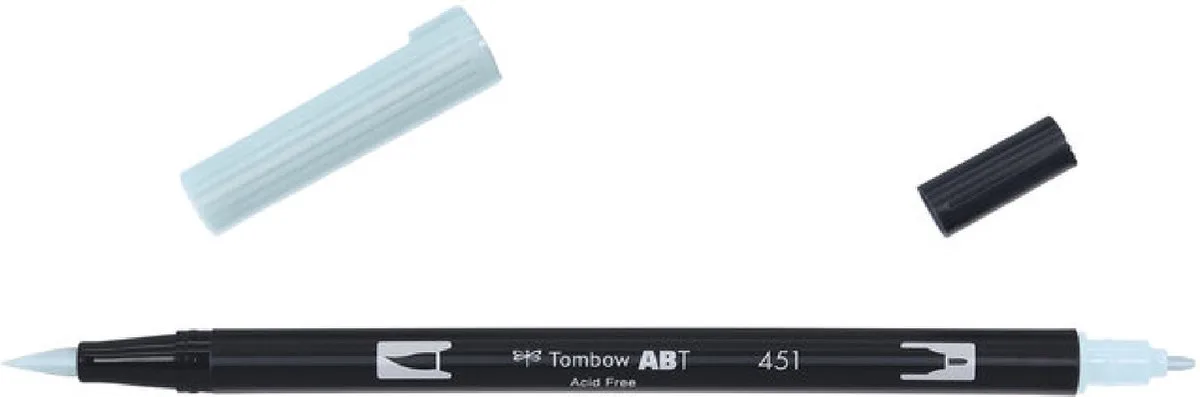 ABT Dual Brush Pen 451 fra Tombow i Sky Blue – produktbillede