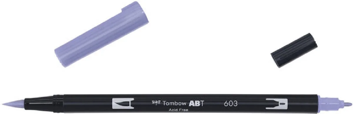 ABT Dual Brush Pen 603 fra Tombow i Periwinkle – produktbillede