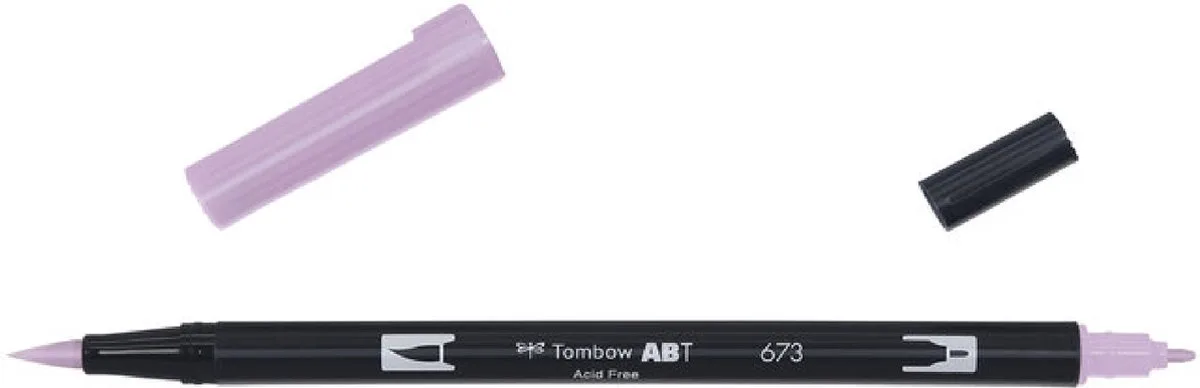 ABT Dual Brush Pen 673 fra Tombow i Orchid – produktbillede