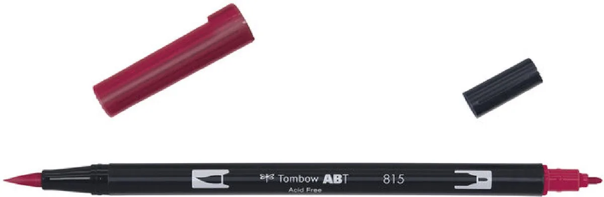 ABT Dual Brush Pen 815 fra Tombow i Cherry – produktbillede