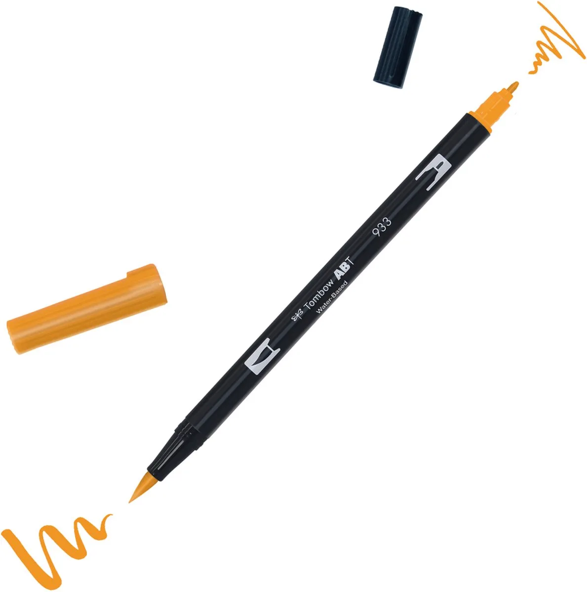 ABT Dual Brush Pen 933 fra Tombow i Orange – produktbillede