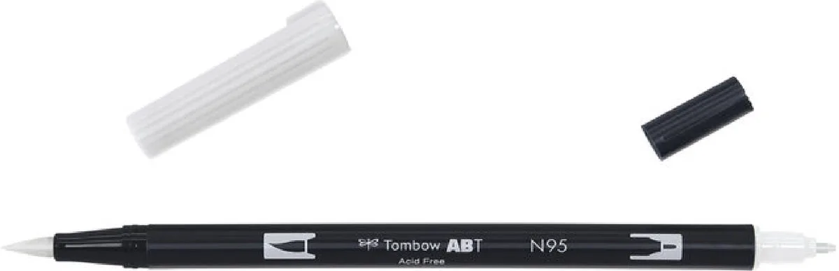 ABT Dual Brush Pen N95 cool grey1 - Incl. Goodie de Tombow en Cool Grey 1 – photo produit