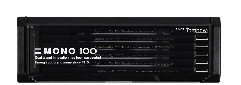 Bleistift , MONO 100, , sechseckig, 12er Set sortiert von Tombow – Produktfoto