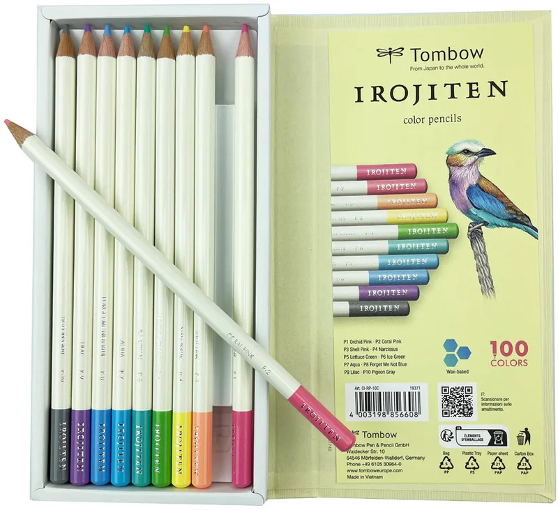 Buntstift IROJITEN , Volumen 1, , 10er Set von Tombow – Produktfoto