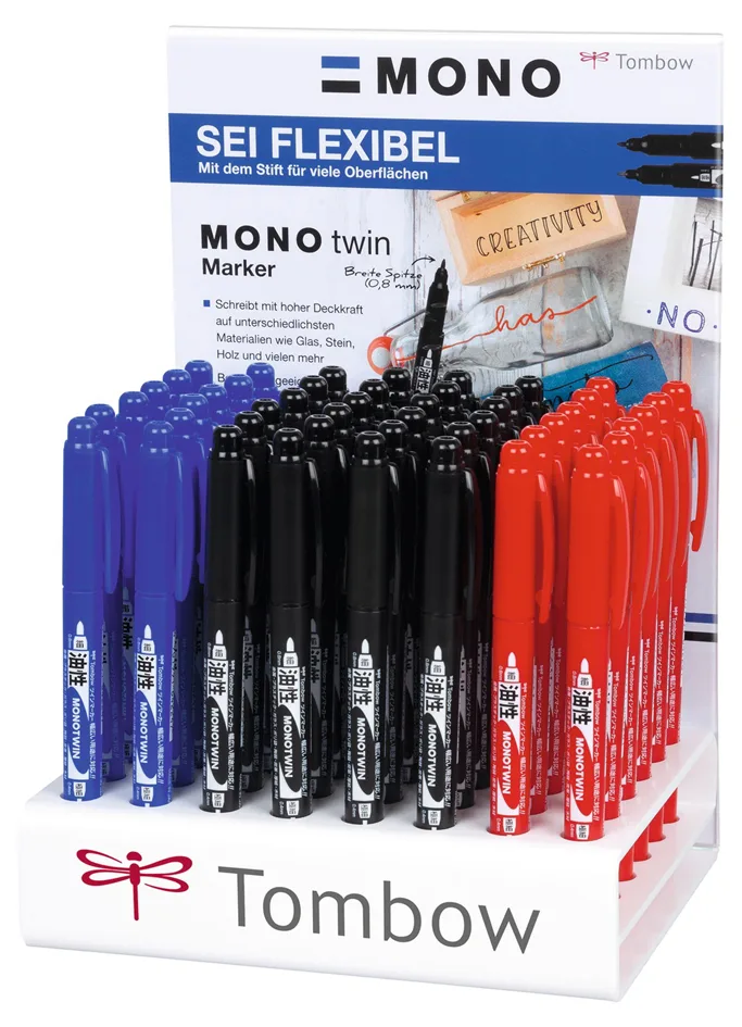 Doppel-Fineliner MONO twin, 48er Display by Tombow – product photo