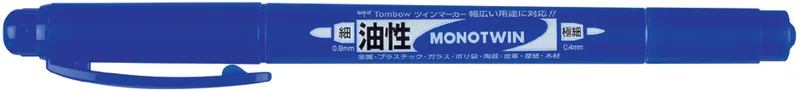 Doppel-Fineliner MONO twin, blau von Tombow – Produktfoto
