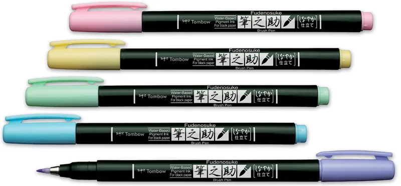 Kalligraphie-Stift Fudenosuke Pastel, lavendel by Tombow – product photo