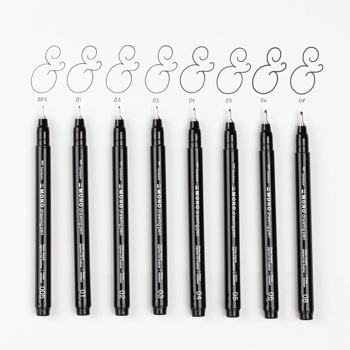Mono Drawing Fineliner 0.35 mm Schwarz von Tombow – Produktfoto