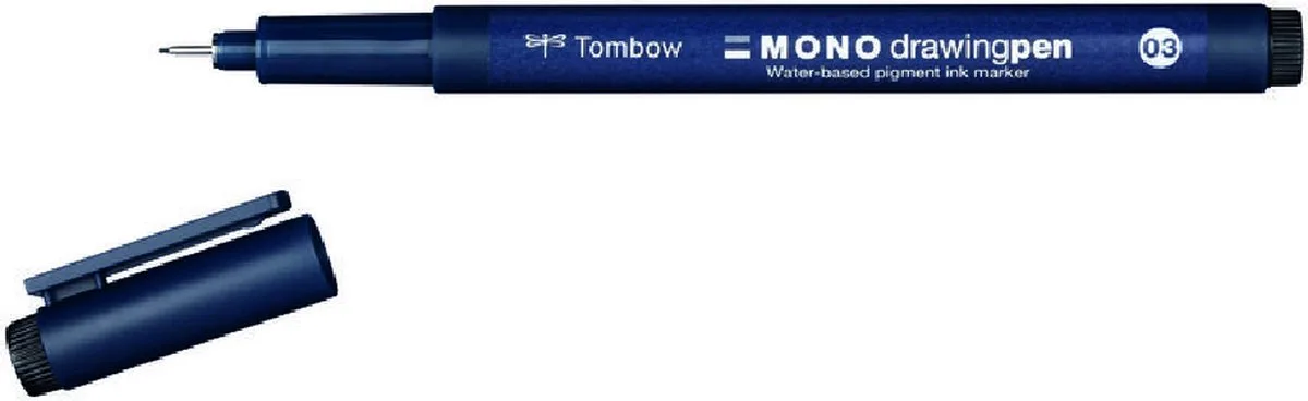 Mono drawing pen 03 von Tombow in Schwarz – Produktfoto