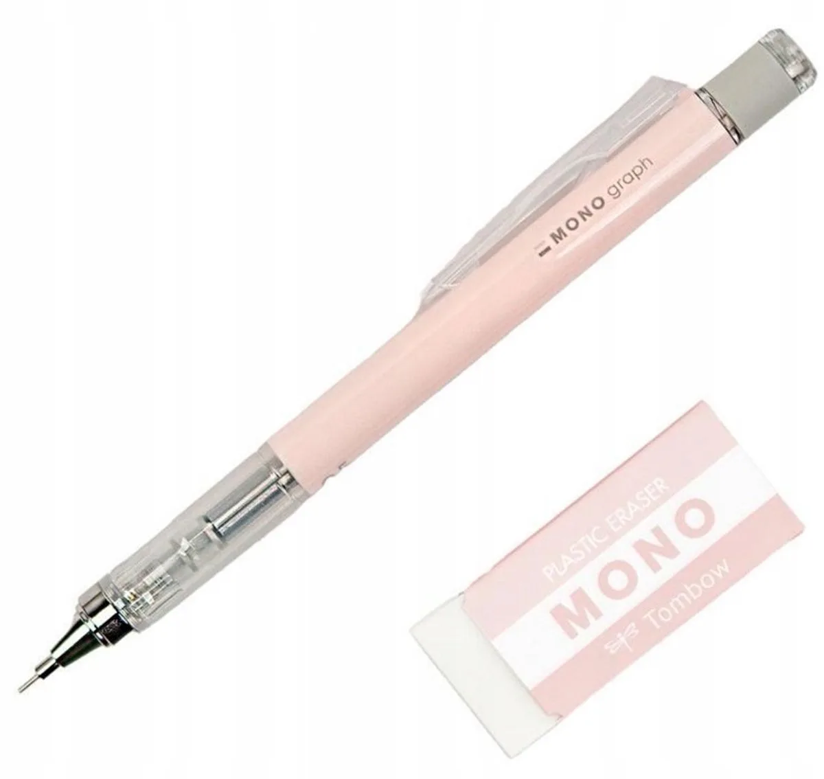 Mono Graph 0.5mm Automaat Potlood met Gum van Tombow in Pastel – productfoto
