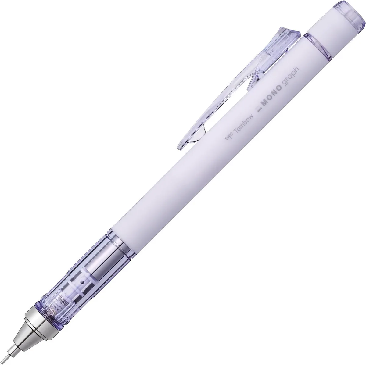 MONO graph 05 potlood, mat paars, 0.5 mm, HB, gum van Tombow – productfoto