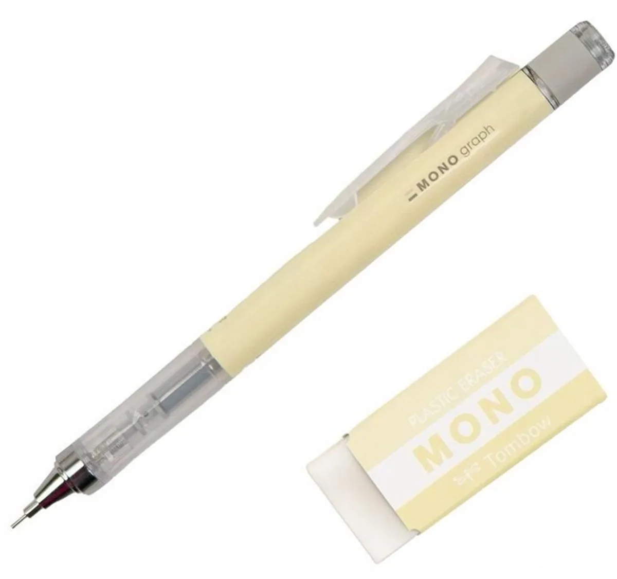 Mono Graph Potlood 0.5mm met Gum - HB fra Tombow i Pastel – produktbillede