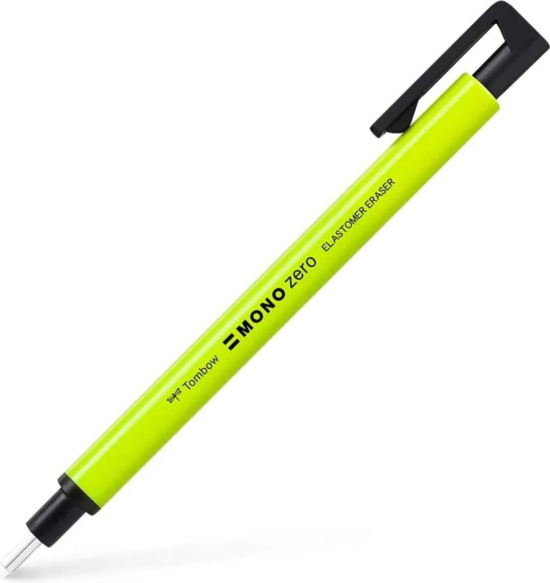 Mono Zero - Gumvulpotlood - Ronde gum - 2,3 mm - Precisie Wissen van Tombow in Neon Geel – productfoto