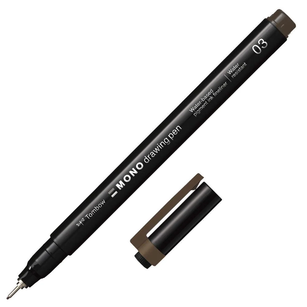 MONOdrawing Fineliner braun 0,35 mm, 1 St. van Tombow – productfoto