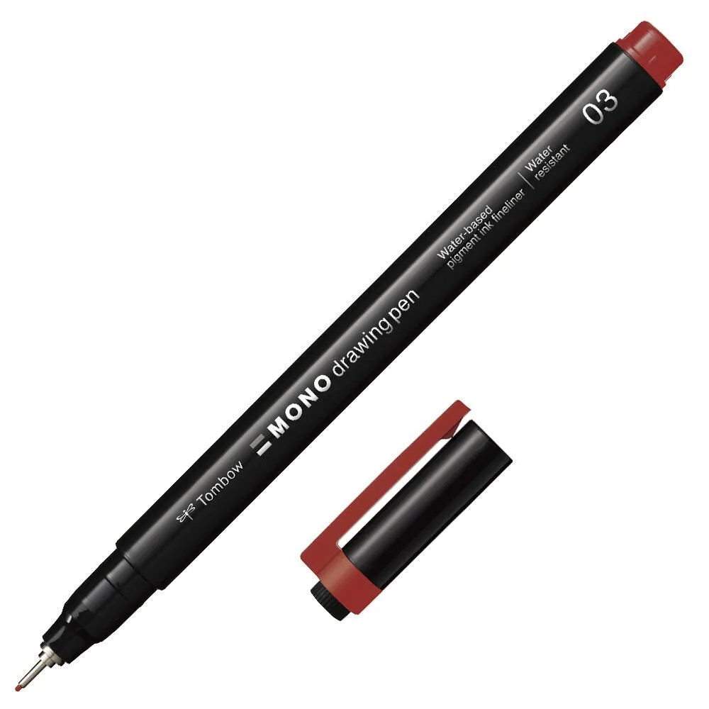 MONOdrawing Fineliner rot 0,35 mm, 1 St. by Tombow – product photo