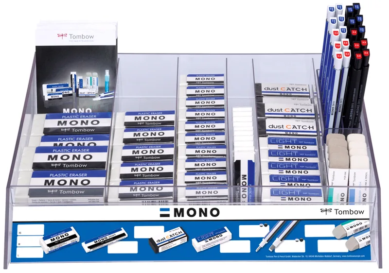 Radierer , MONO, , sortiert, 98er Display von Tombow – Produktfoto
