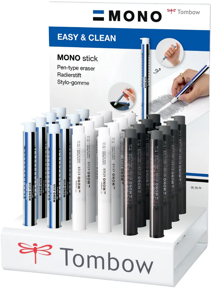 Radierstift , MONO Stick, , 24er Display von Tombow – Produktfoto