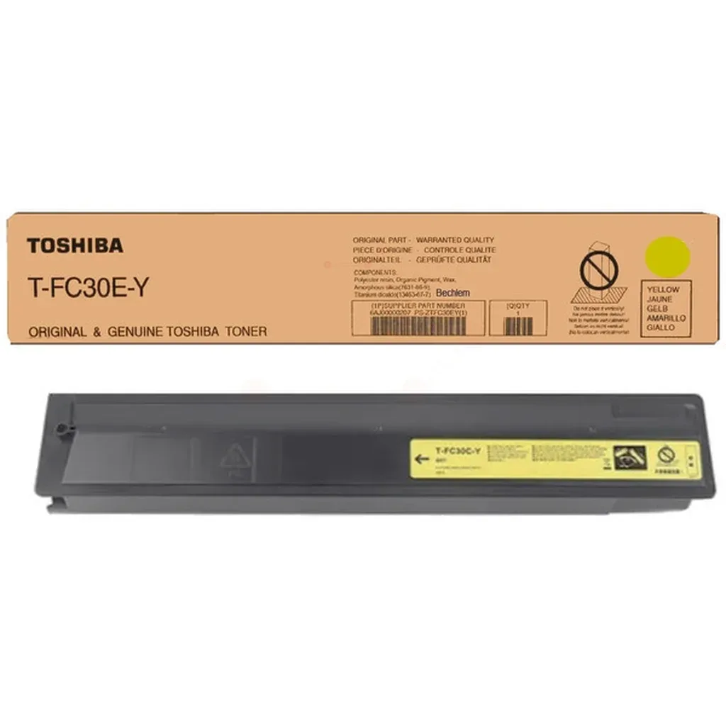 Toner gul 33.600 sider T-FC30EY Gul fra Toshiba – produktbillede