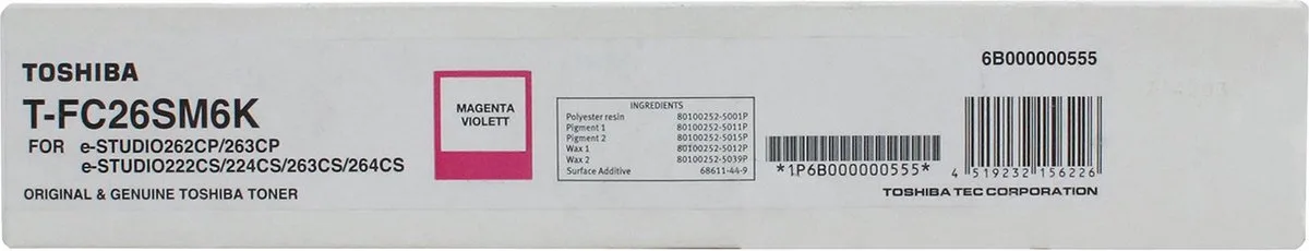 Toshiba - 6B000000555 - Toner de Toshiba en Magenta – photo produit