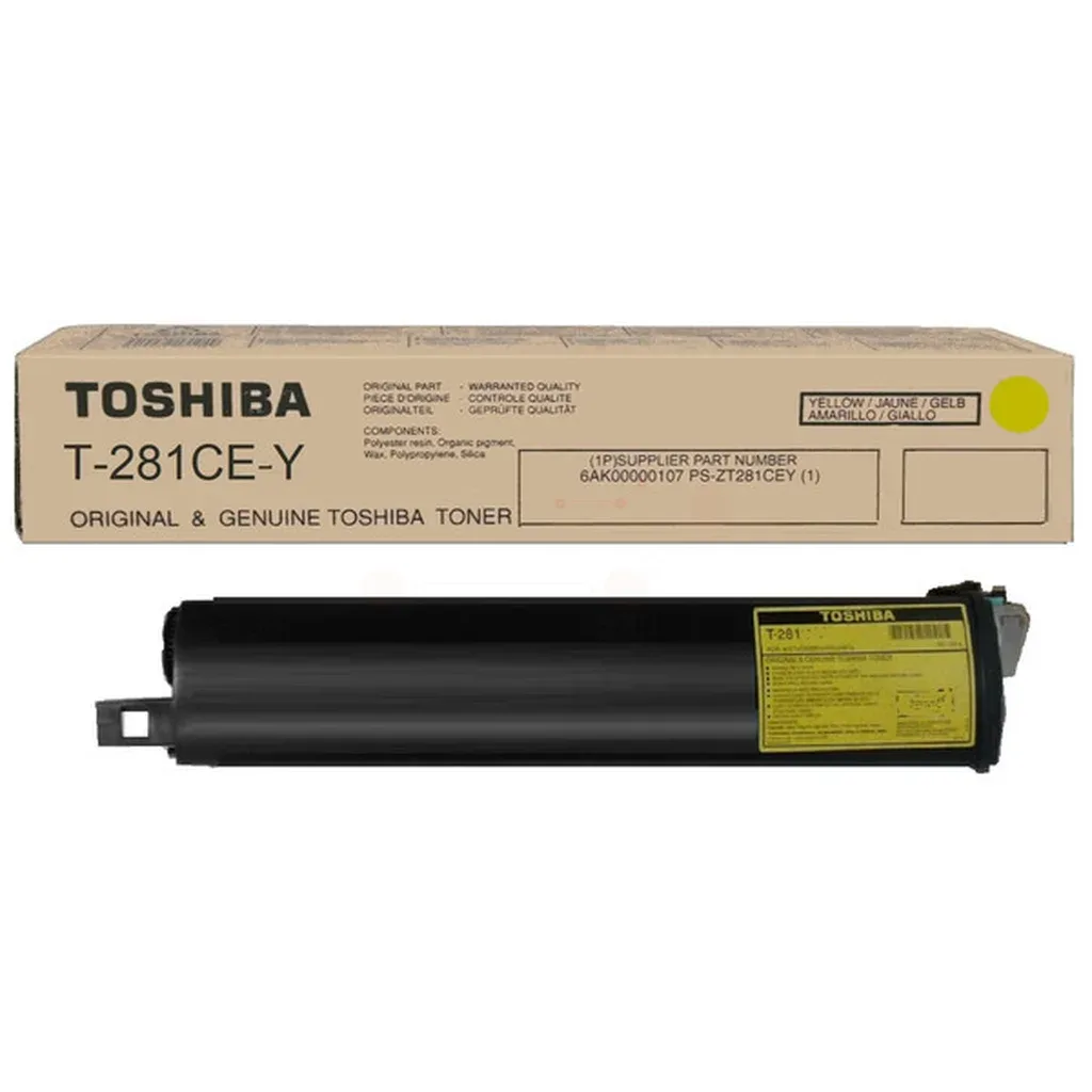 TOSHIBA T-281 C EY Toner Gul 6AK00000107 Gul fra Toshiba – produktbillede