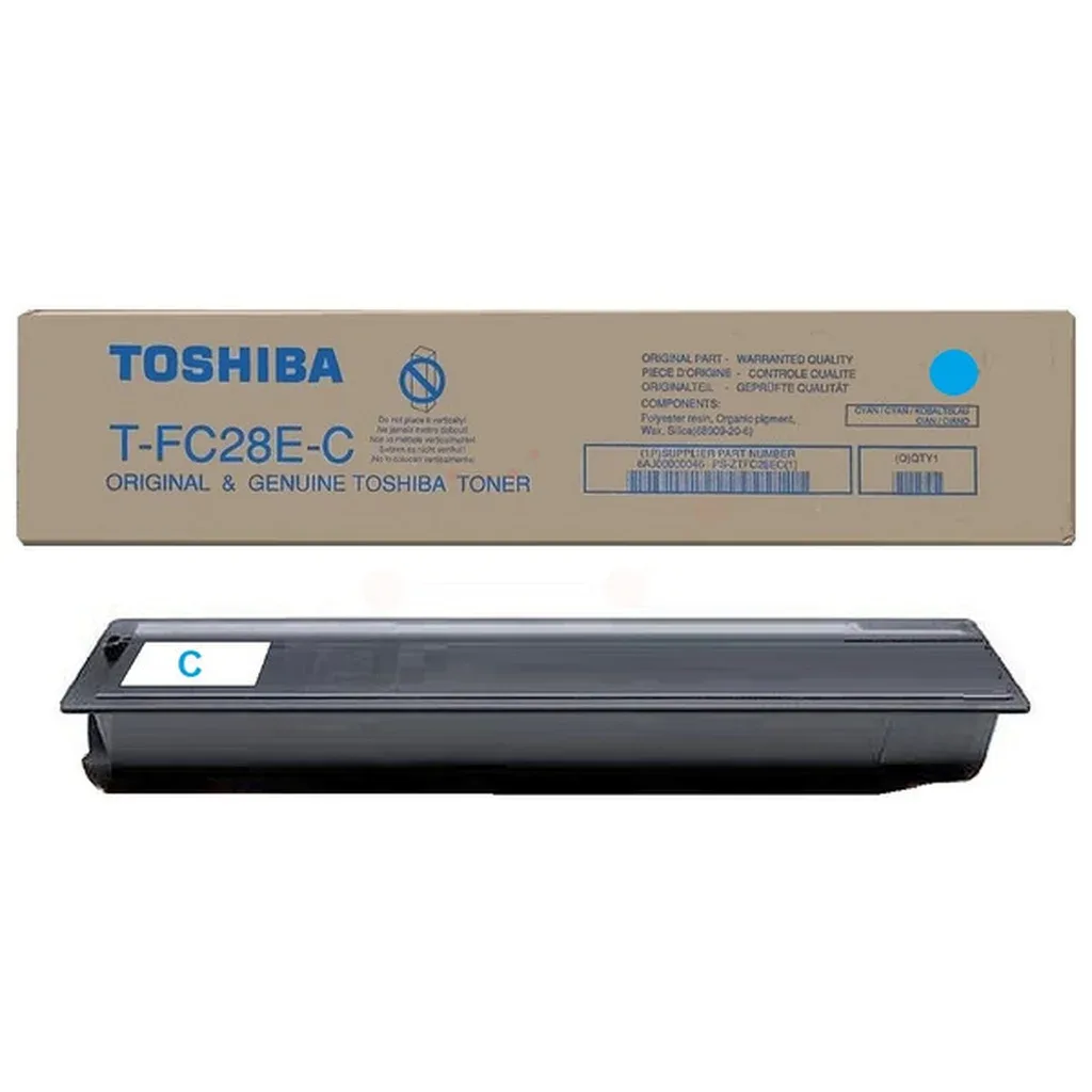 Tonercartridge TFC28EC cyaan von Toshiba – Produktfoto