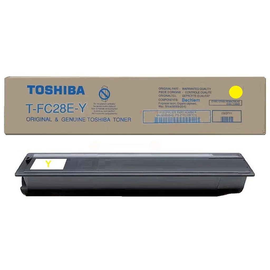 TOSHIBA T-FC 28 EY Toner Gul 6AJ00000049 Gul fra Toshiba – produktbillede