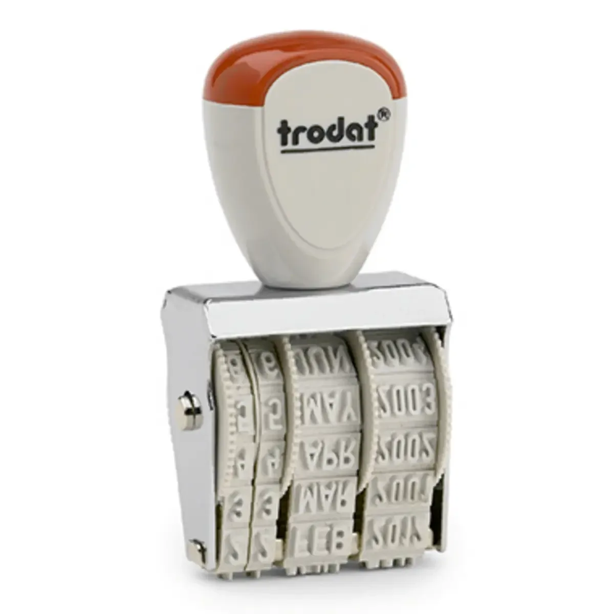 Datumstempel 1020, Abdruckgröße: 5 x 32 mm von Trodat in Silber – Produktfoto