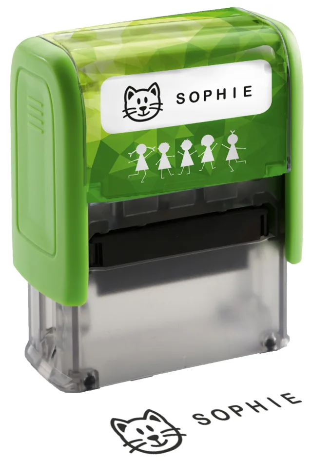 Textstempelautomat , Deine Dinge Stempel, , grün von Trodat – Produktfoto
