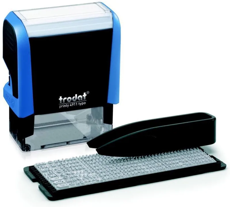 Trodat 4911/AS Eigen inktsysteem Stempel op maat Kunststof van Trodat in Meerkleurig – productfoto