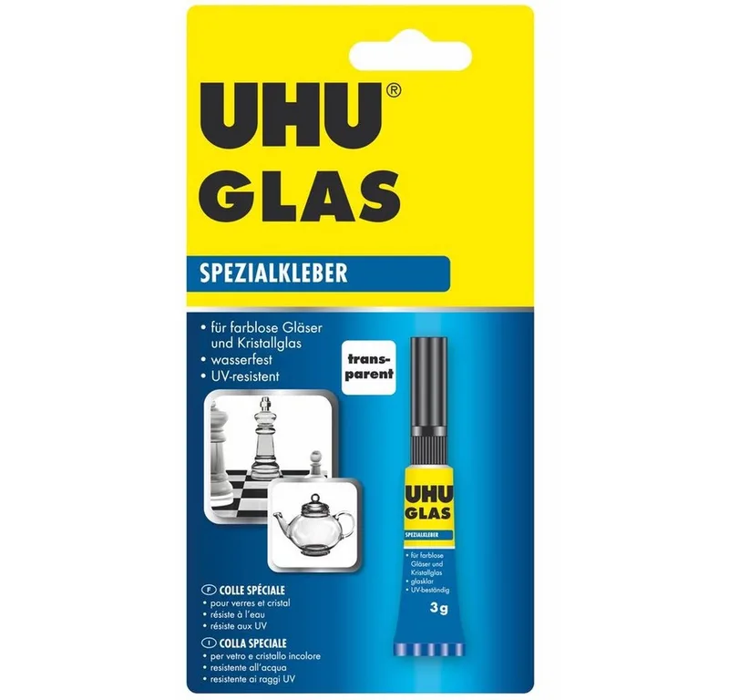 Klebstoff UHU Glas Tube 3g van UHU – productfoto
