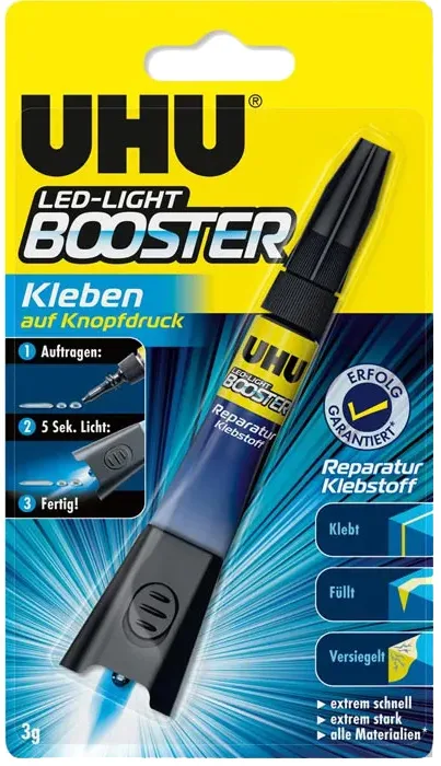 Reparatur-Klebstoff LED-LIGHT BOOSTER, 3 g Tube von UHU – Produktfoto