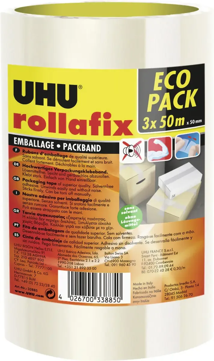 Rollafix 33885 Klebeband Transparent 3 St. van UHU – productfoto