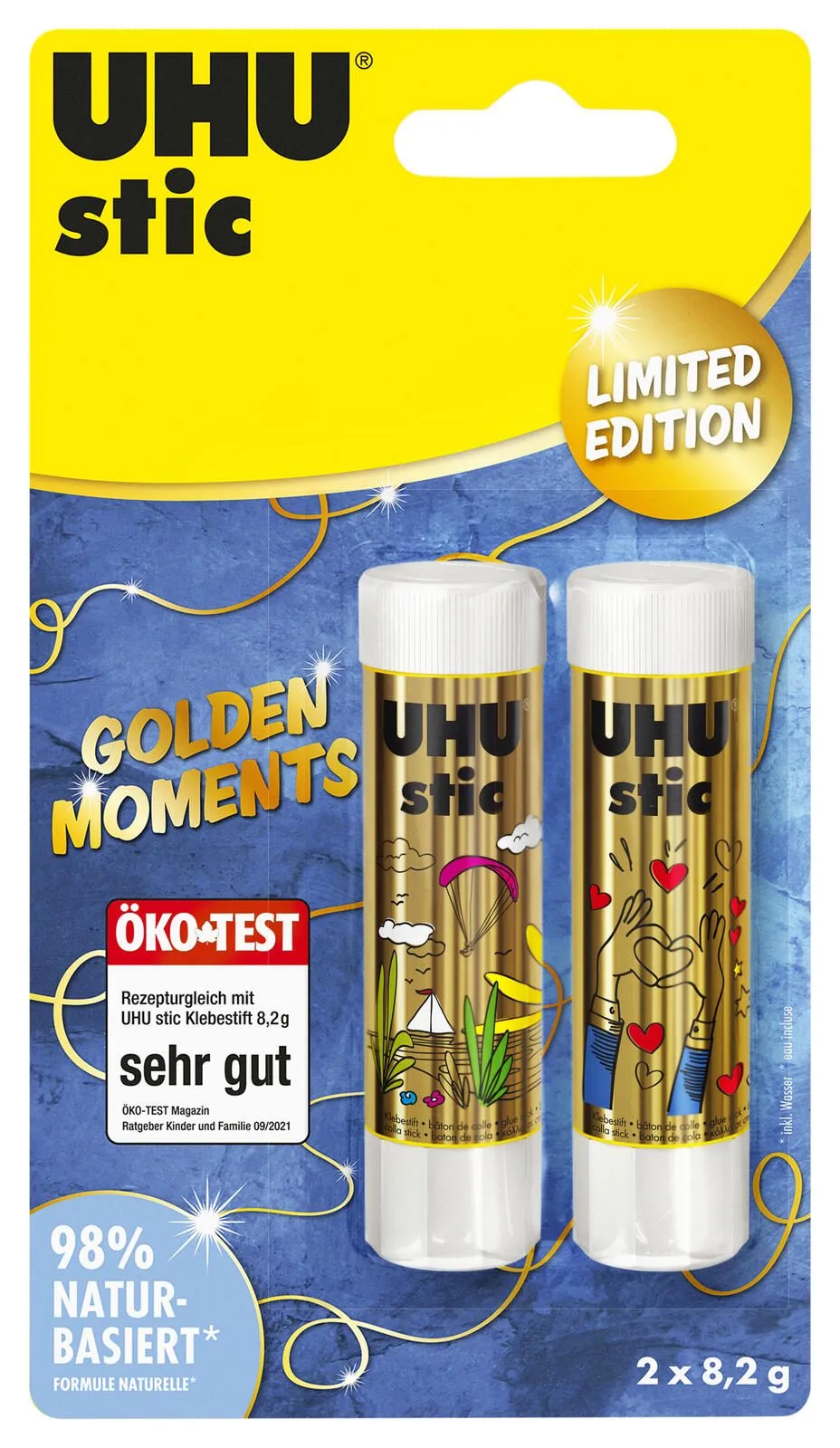 stic GOLDEN MOMENTS Klebestifte 2x 8,2 g de UHU – photo produit