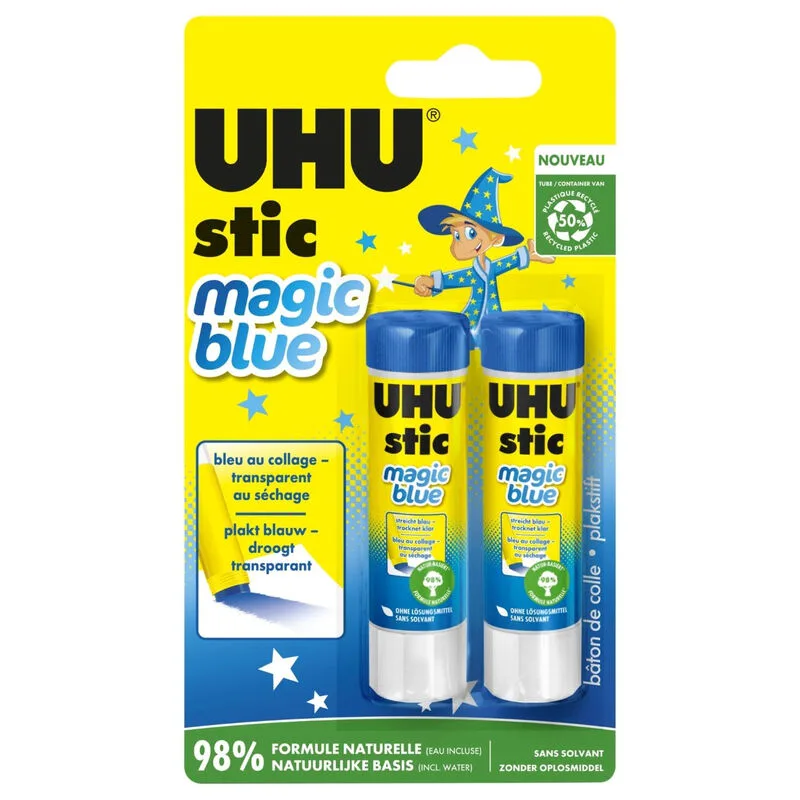 STIC MAGIC BLEU 8,2g x2 von UHU – Produktfoto