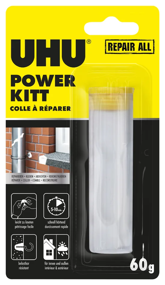 UHU 2-Komponenten-Klebstoff-Knetmasse REPAIR ALL POWERKITT von UHU – Produktfoto