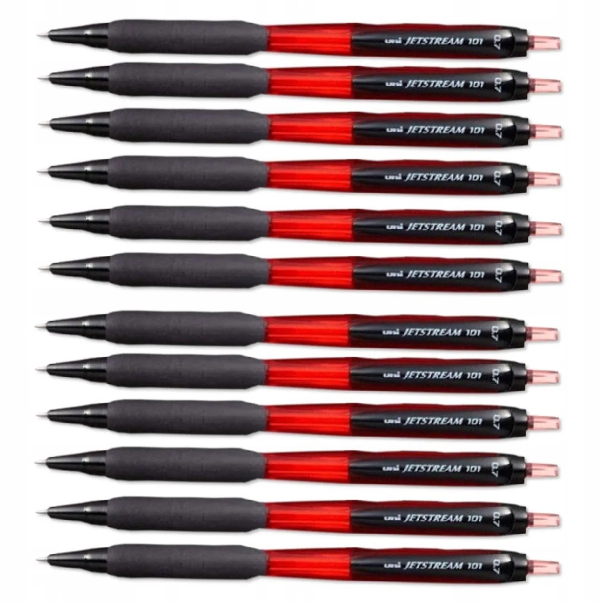 Balpen - 12 Stuks - Sneldrogende Inkt de uni-ball en Rouge – photo produit