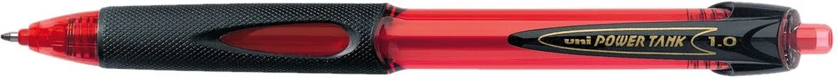 Balpen Uni-ball Powertank 1.0mm - 12 stuks de uni-ball en Rouge – photo produit