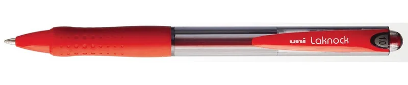 balpennen Laknock schrijfbreedte 0,4 mm, schrijfpunt: 1 mm, medium punt, rood by uni-ball – product photo