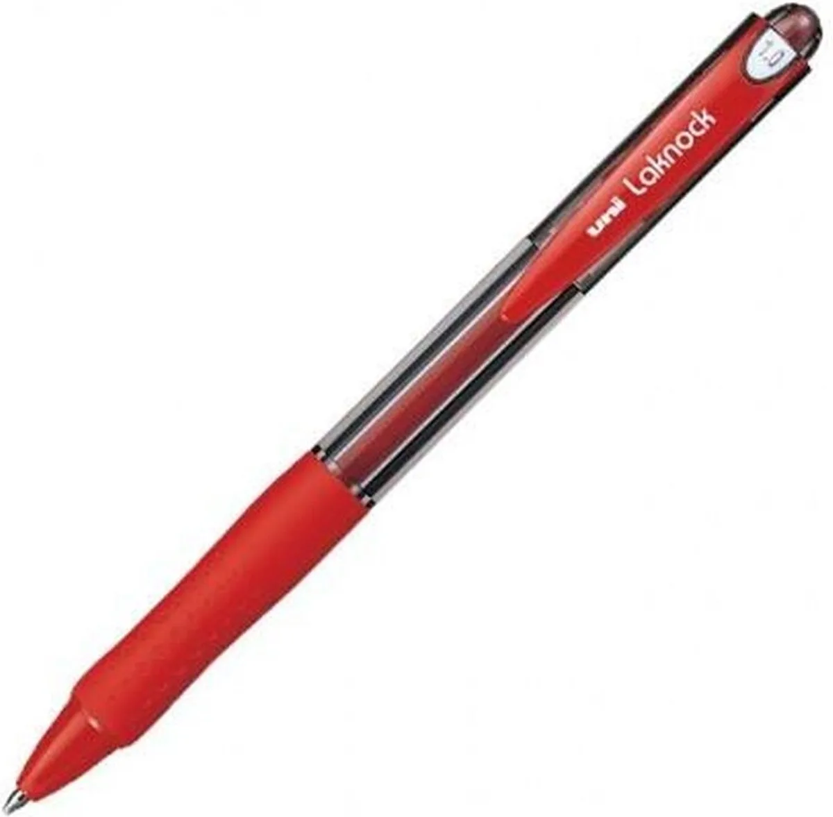Boligrafo de tinta líquida Uni-Ball Rollerball Laknock SN-100 0,4 mm (12 Onderdelen) de uni-ball en Rouge – photo produit