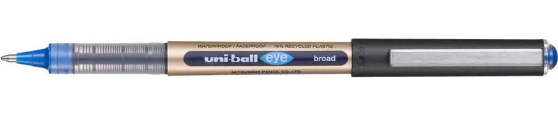 Eye Broad roller Eco, schrijfbreedte 0,85 mm, blauw by uni-ball – product photo